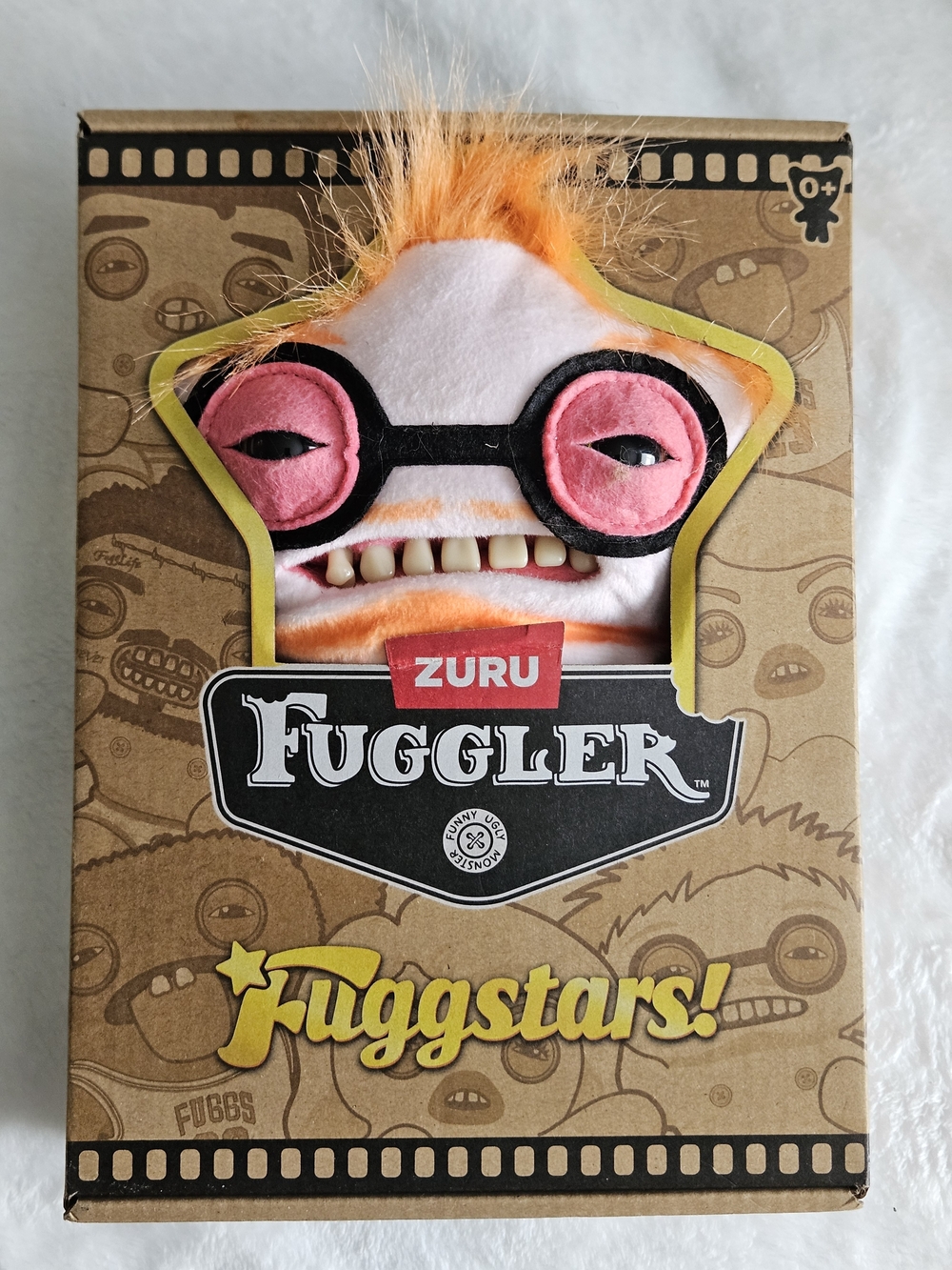 ZURU Fuggler Plush Monster - Orange and Pink Sunglass Monster FugglerStars Ugly